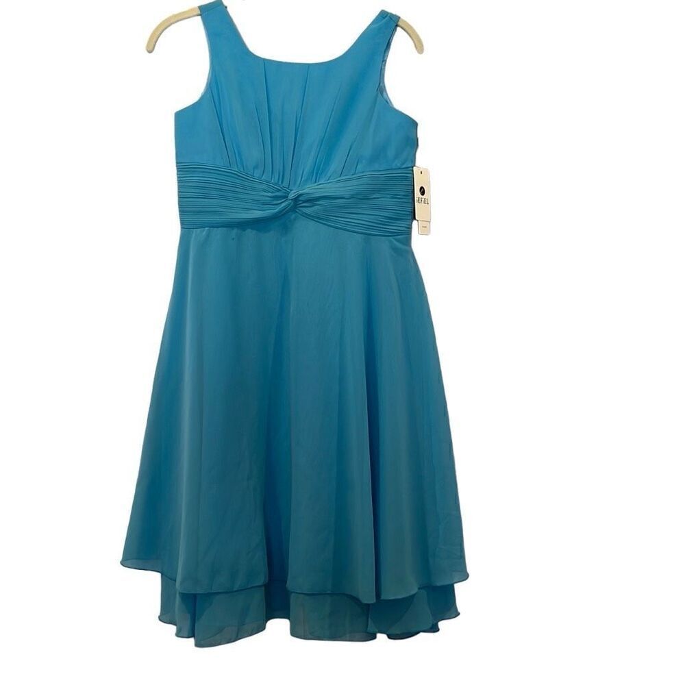 iefiel blue party dress nwt sz.14 girls